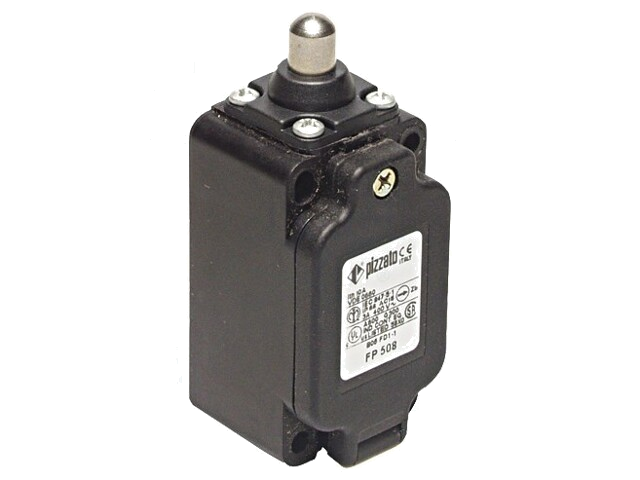 Eindschakelaar; pin Ø10mm; NO + NC; 10A; max.500VAC; max.250VDC Eindschakelaar; pin Ø10mm; NO + NC; 10A; max.500VAC; max.250VDC